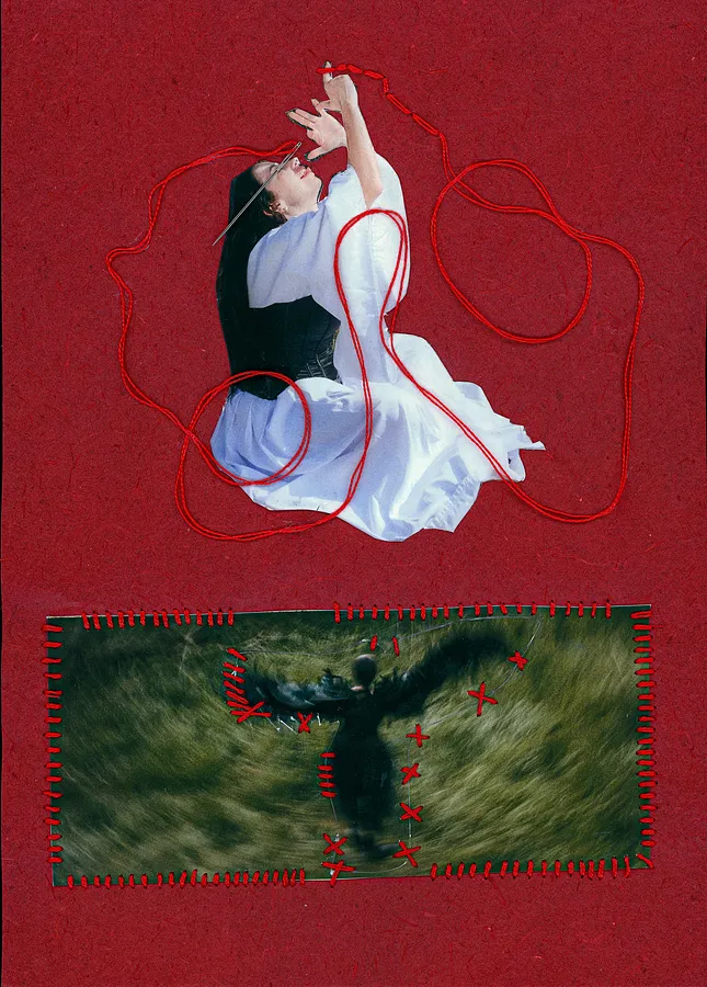 Зображення "THE SAME THREAD, 5" від Polina Rais, медіум: Mixed media, серія: THE SAME THREAD